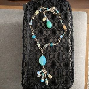 Tres Jolie Sterling and Stone Necklace